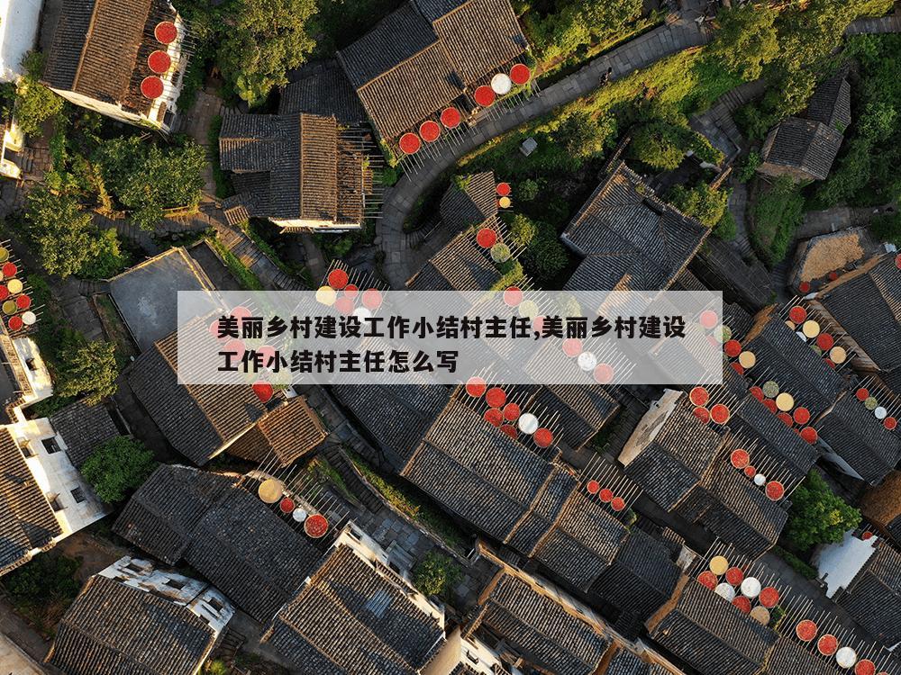 美丽乡村建设工作小结村主任,美丽乡村建设工作小结村主任怎么写